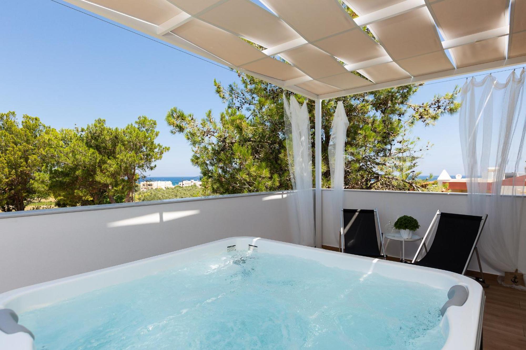 Nisos Villa, Pool & Heated Spawhirlpool, Walking To Beach, By Thinkvilla Sfáka Екстериор снимка