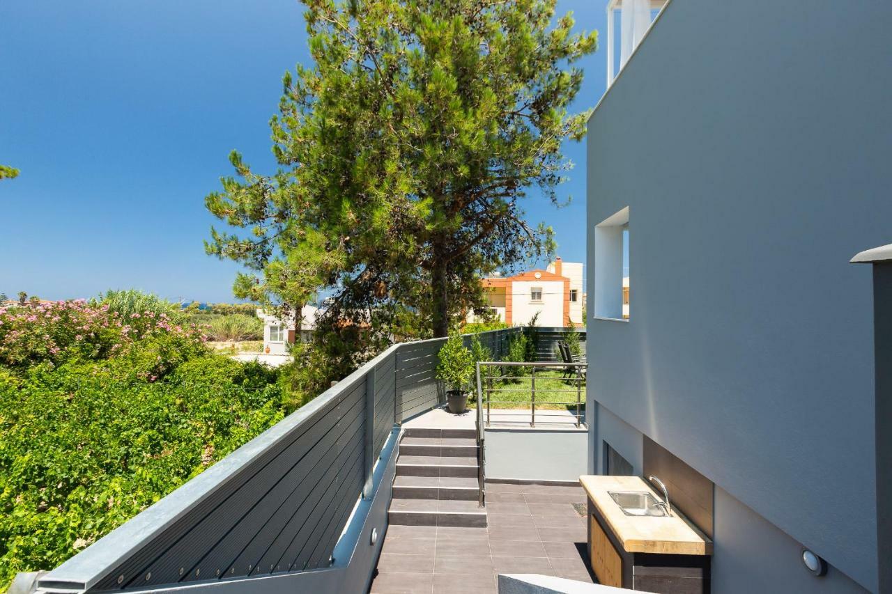 Nisos Villa, Pool & Heated Spawhirlpool, Walking To Beach, By Thinkvilla Sfáka Екстериор снимка